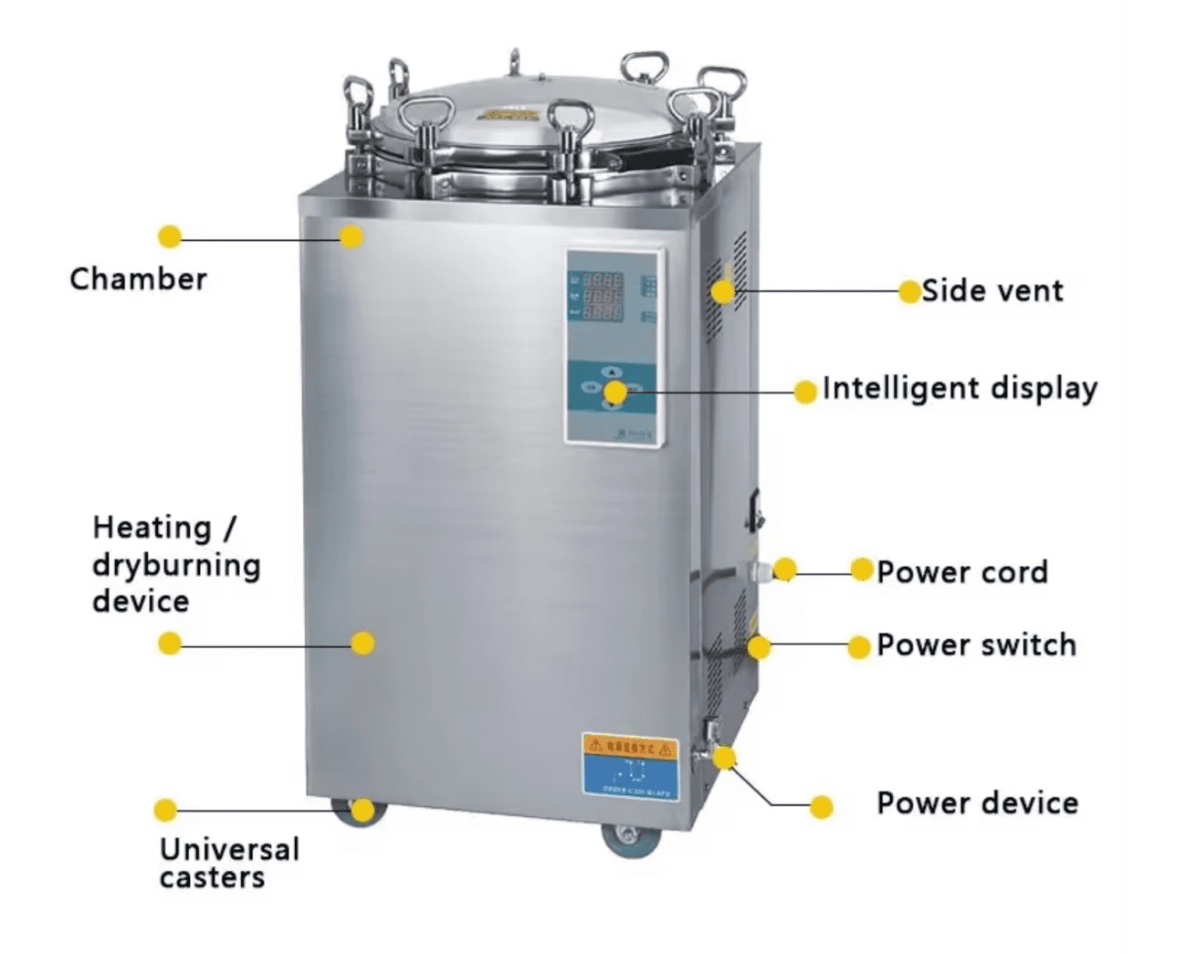 Lab Sterilizer Vertical Autoclave 35 50 75 100 120 150 Liter AMIS MEDICAL Lab Sterilizer Vertical Autoclave 35 50 75 100 120 150 Liter AMIS MEDICAL