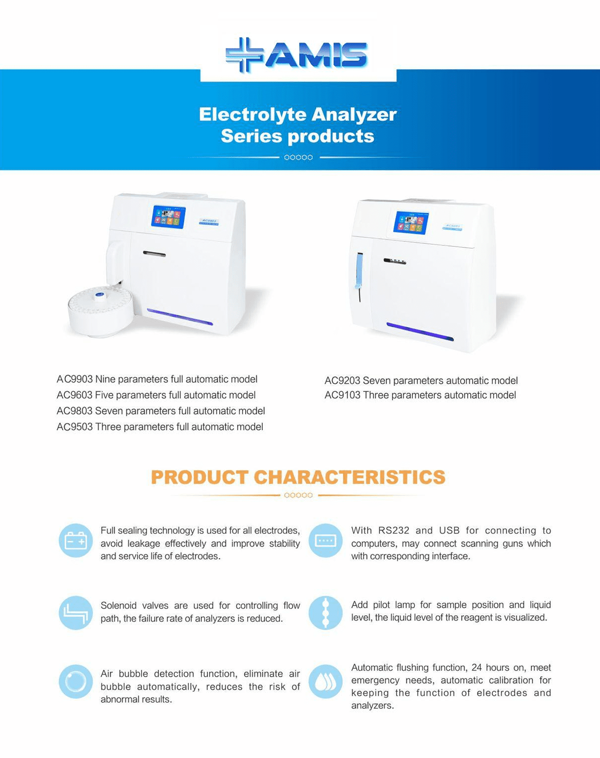 Analisador automático de electrólitos