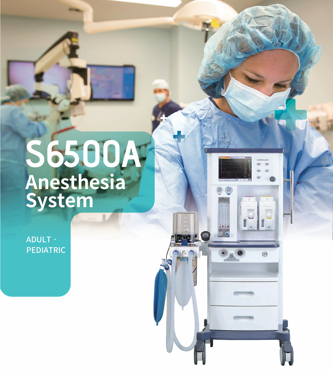 Anesthesia machine for ADULT and PEDIATRIC